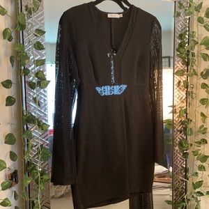 Black Lush dress with lace detail